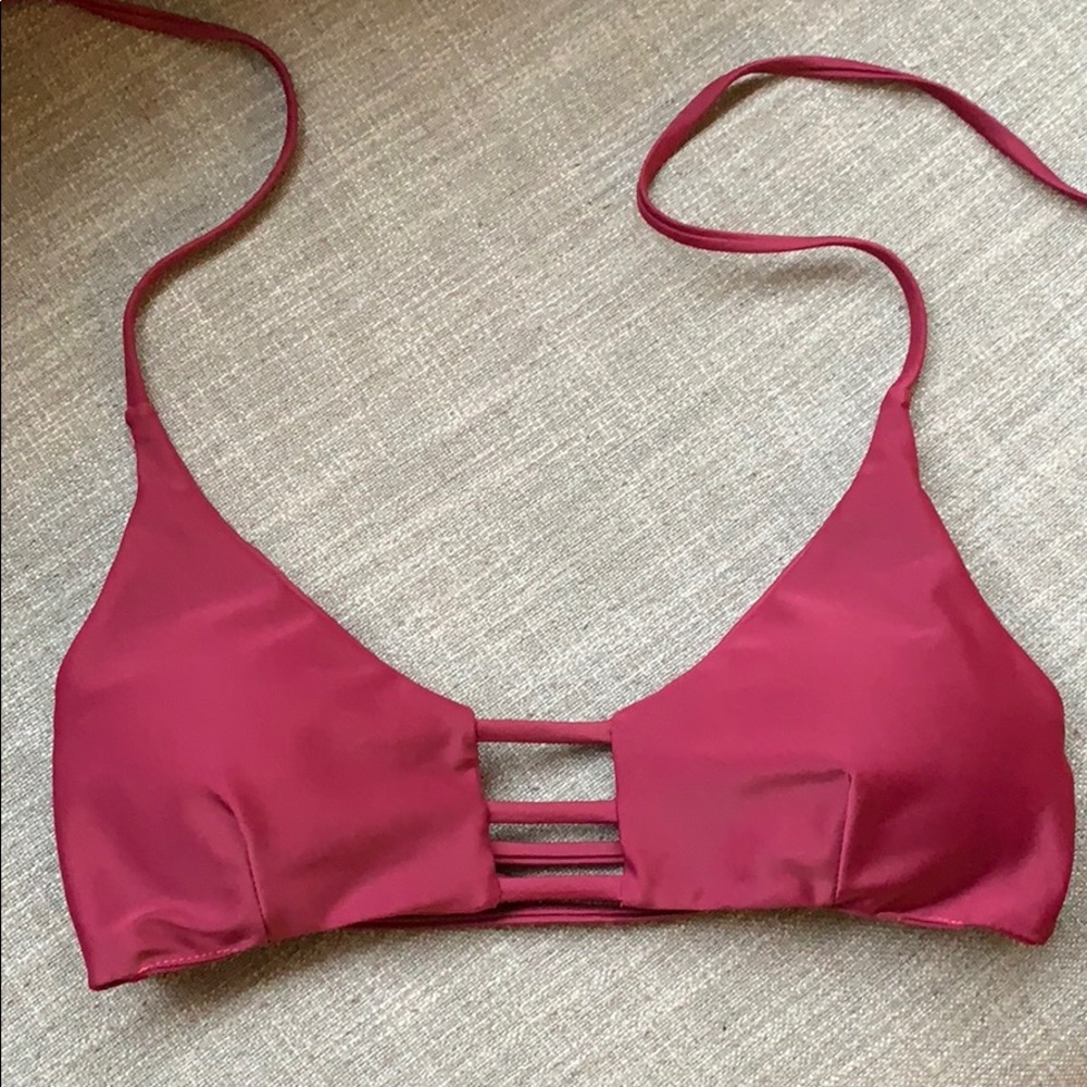Maroon swim top
